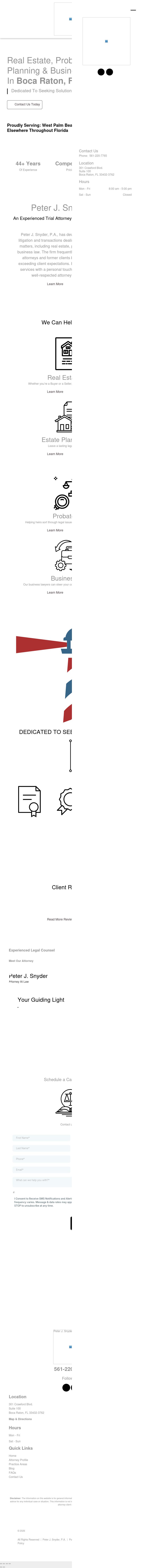 Peter J. Snyder, P.A. - Boca Raton FL Lawyers