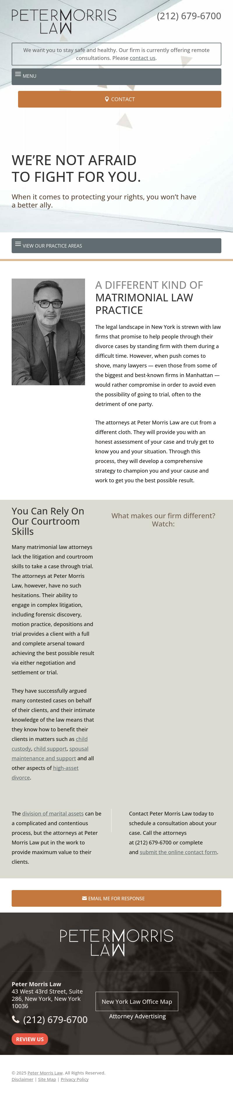 Peter Morris Law - New York  NY Lawyers