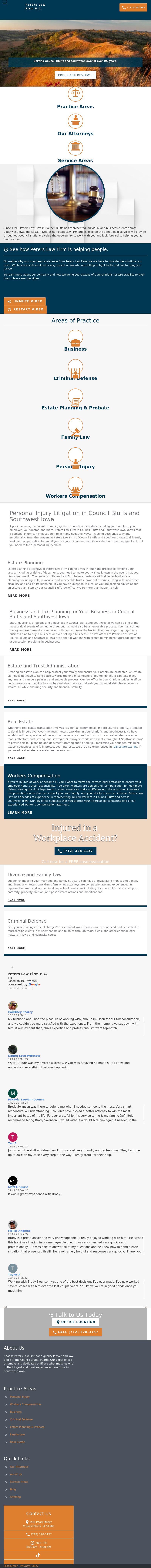 Peters Law Firm, P.C. - Council Bluffs IA Lawyers