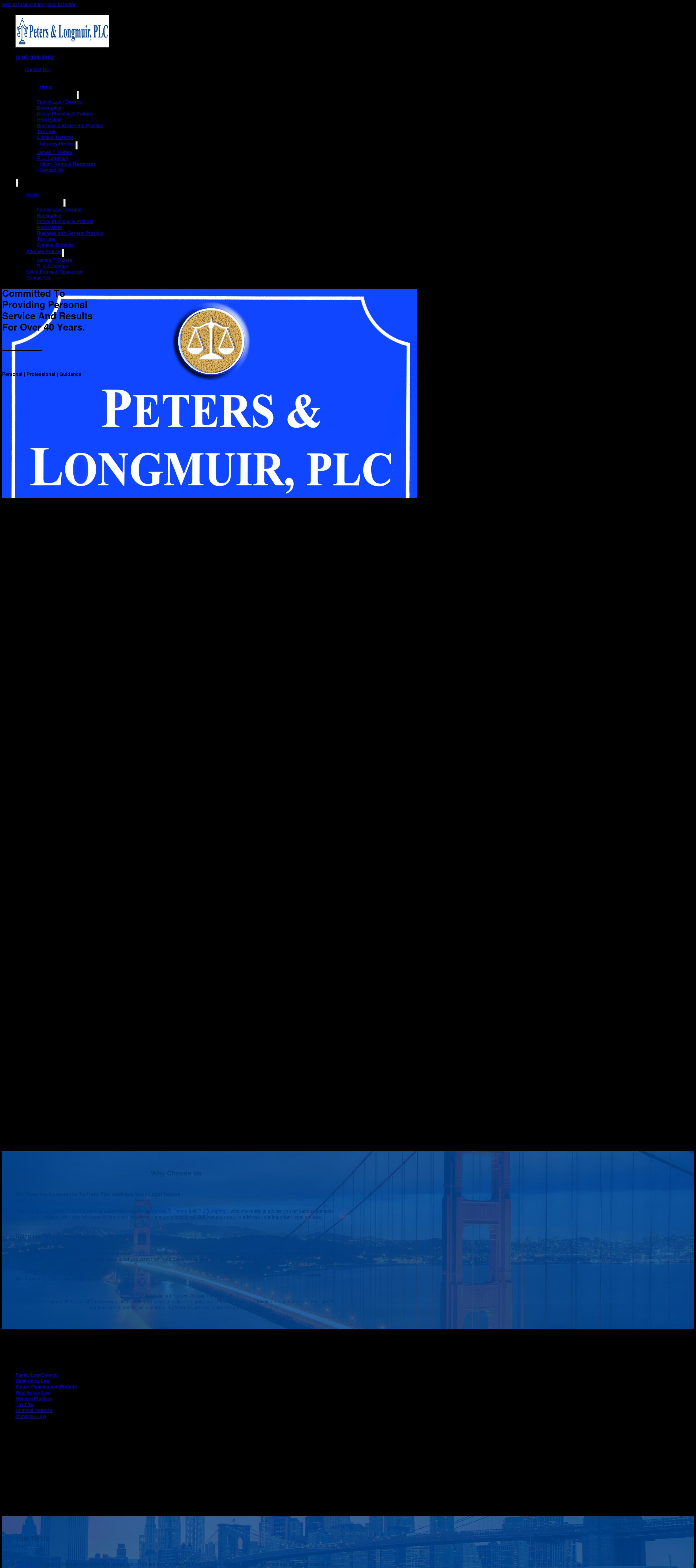 Peters Law Offices - Vinton IA Lawyers