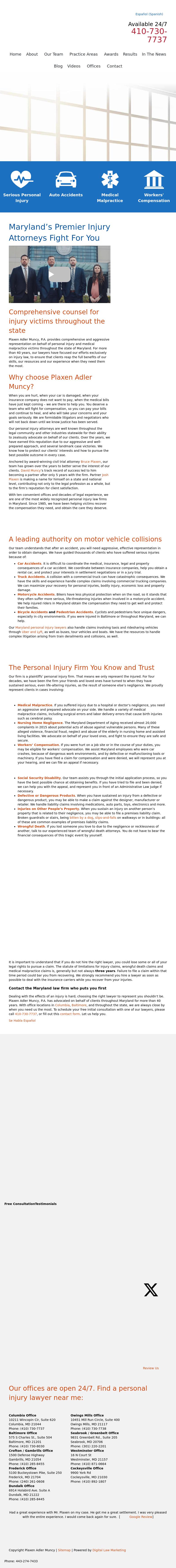 Plaxen & Adler PA - Dundalk MD Lawyers