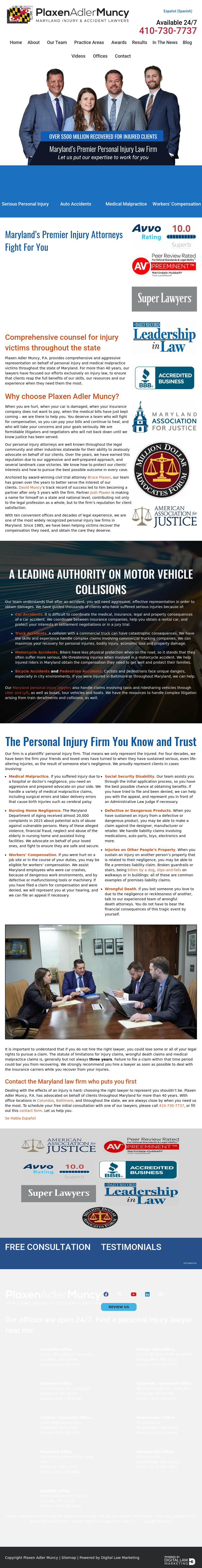 Plaxen & Adler PA - Westminster MD Lawyers