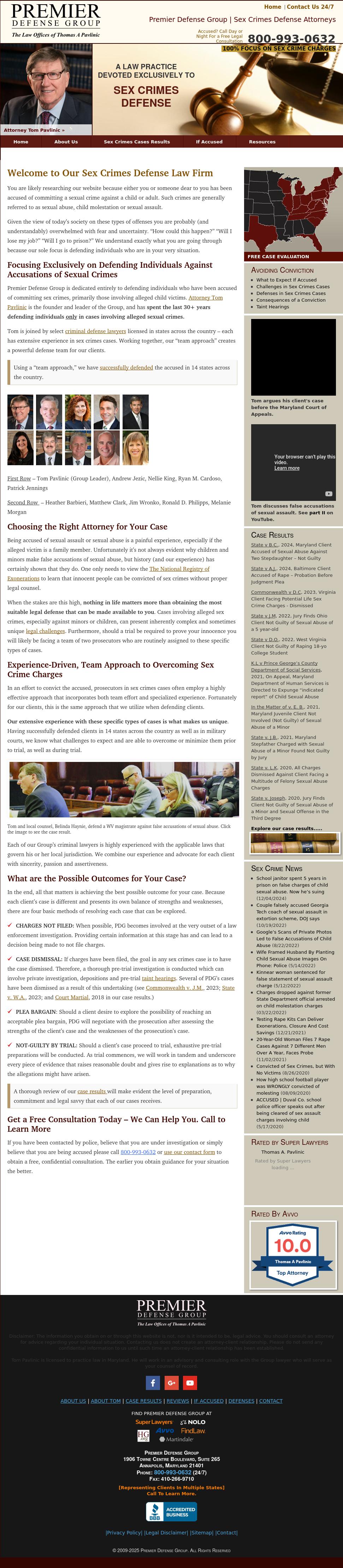 Premier Defense Group - Law Offices of Thomas A. Pavlinic - Annapolis MD Lawyers