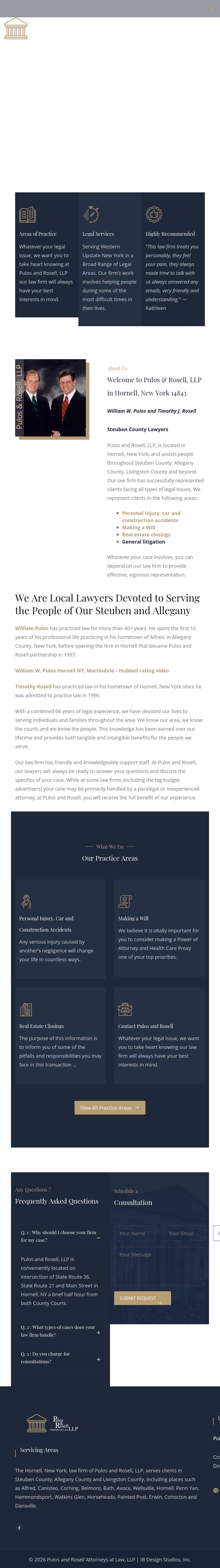 Pulos and Rosell, LLP - Hornell NY Lawyers