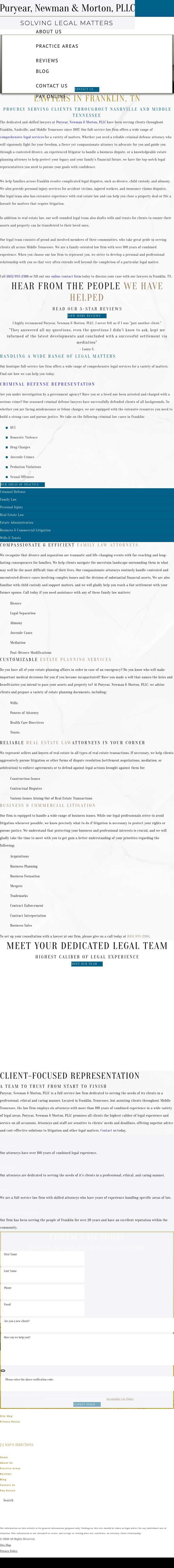 Puryear, Newman & Morton, PLLC - Franklin TN Lawyers