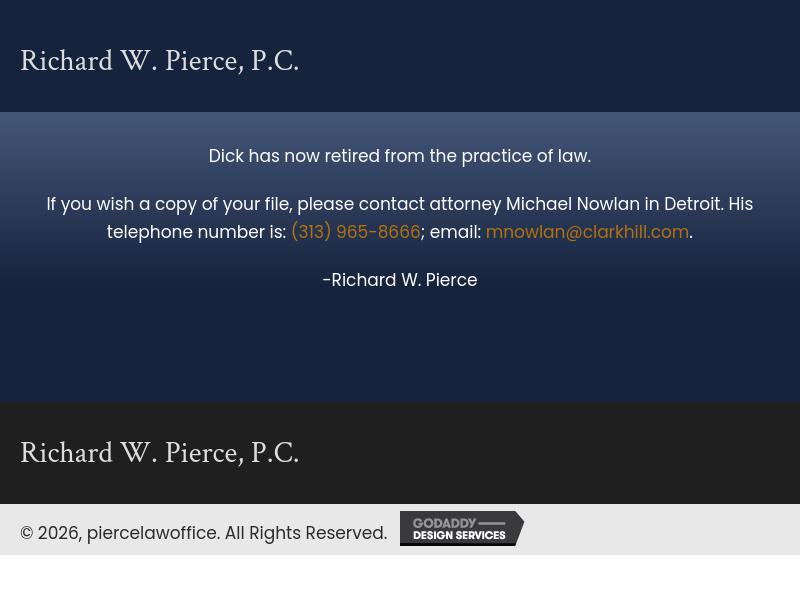 Richard W. Pierce, P.C. - Ann Arbor MI Lawyers