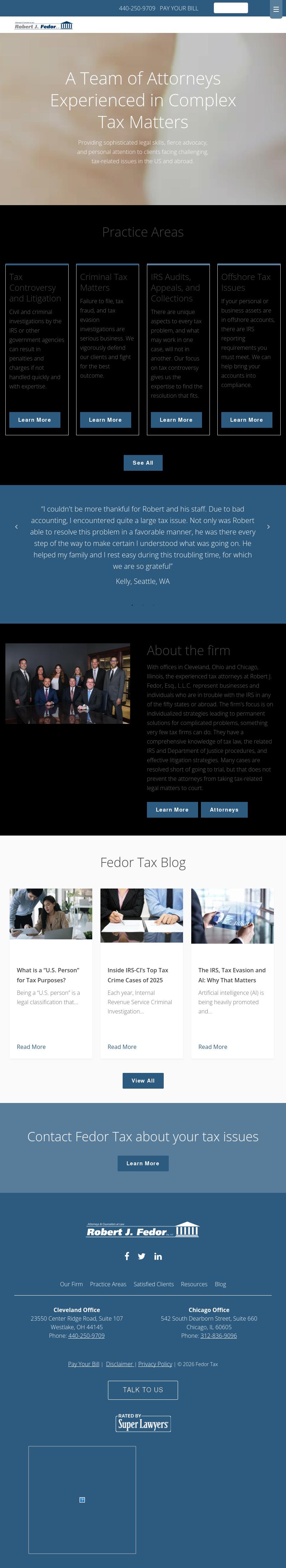 Robert J. Fedor, Esq., L.L.C. - Chicago IL Lawyers