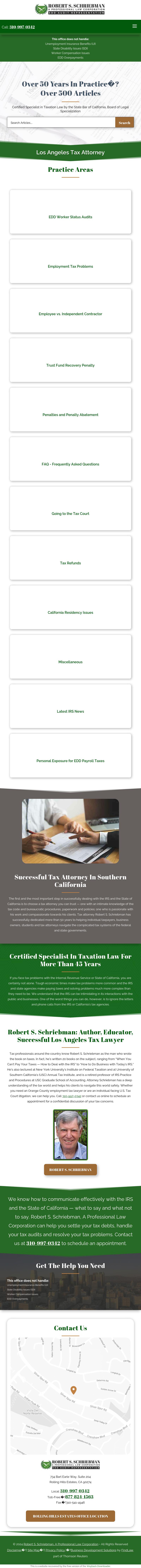 Robert S. Schriebman, A Professional Law Corporation - Rolling Hills Estates CA Lawyers