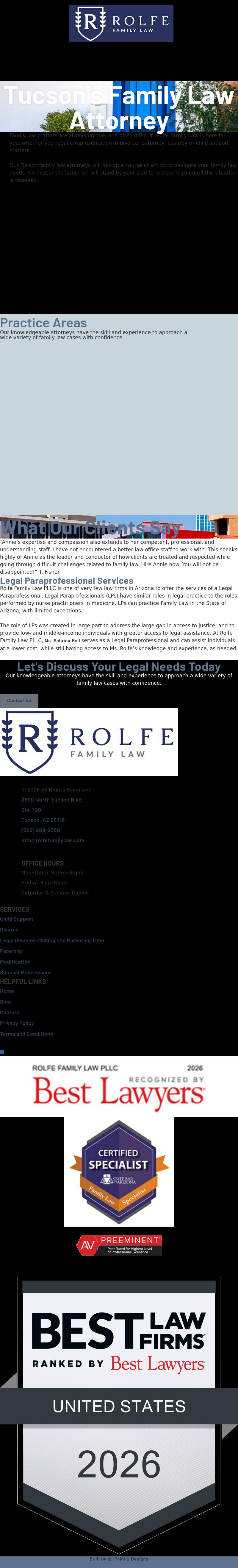 Rolfe Hinderaker, PLLC - Tucson AZ Lawyers