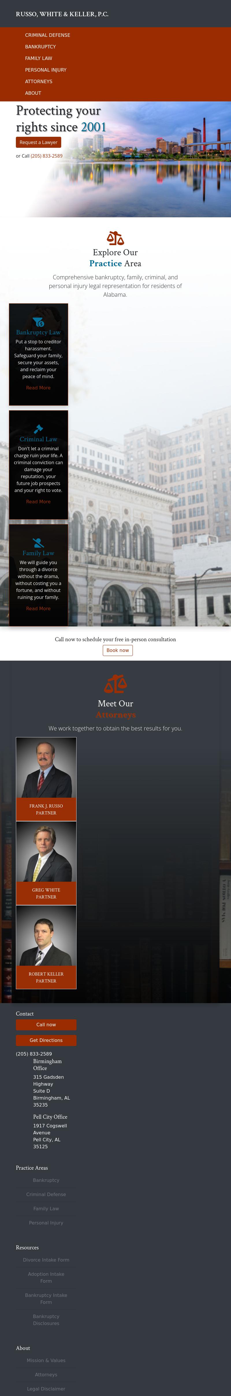 Russo White & Keller PC - Birmingham AL Lawyers