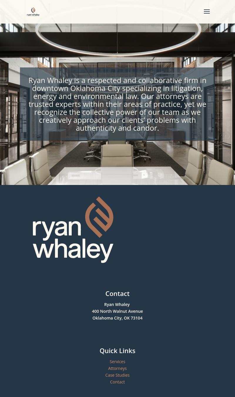 Ryan Whaley Coldiron Shandy PLLC - Oklahoma City OK Lawyers
