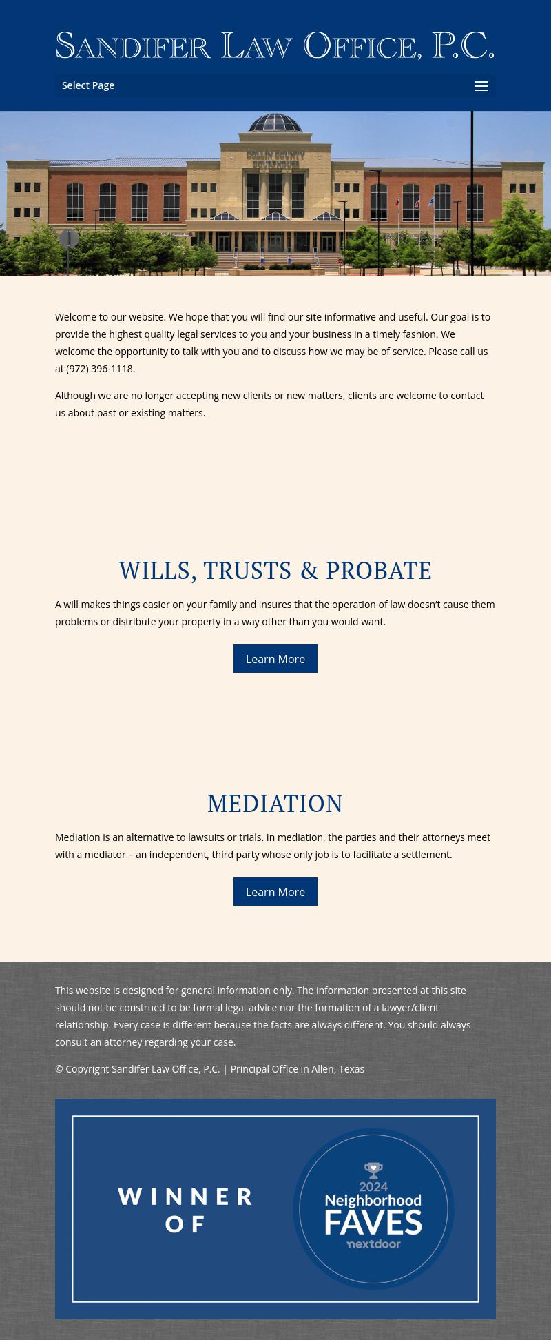 Sandifer Law Office, P.C. - Allen TX Lawyers