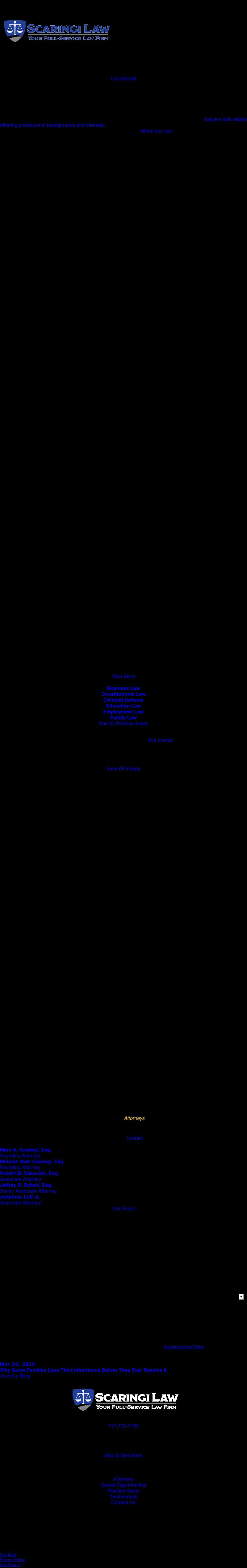 Scaringi & Scaringi, P.C. - Carlisle PA Lawyers