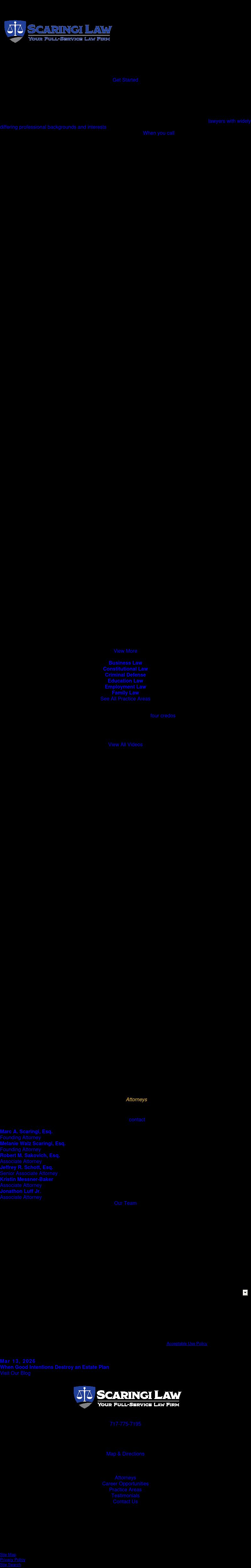 Scaringi & Scaringi, P.C. - Newport PA Lawyers
