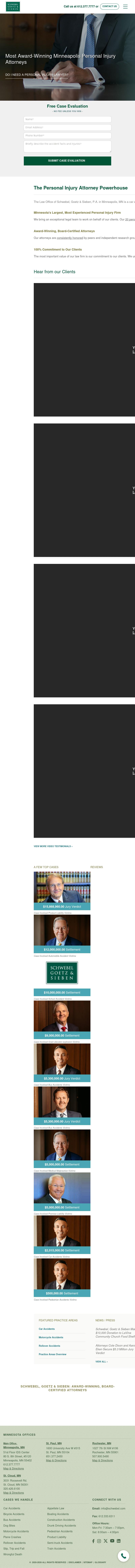 Schwebel, Goetz & Sieben, P.A. - Minneapolis MN Lawyers