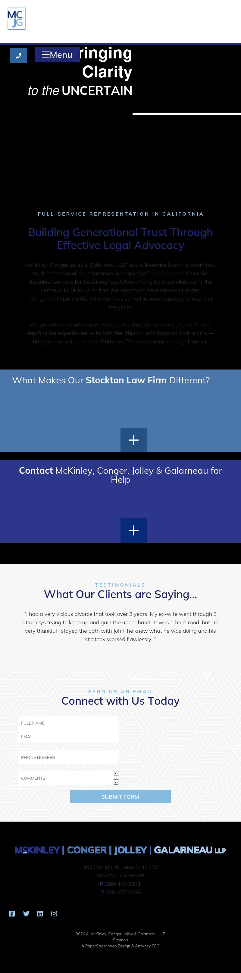 Shore, McKinley & Conger, LLP - Walnut Creek CA Lawyers