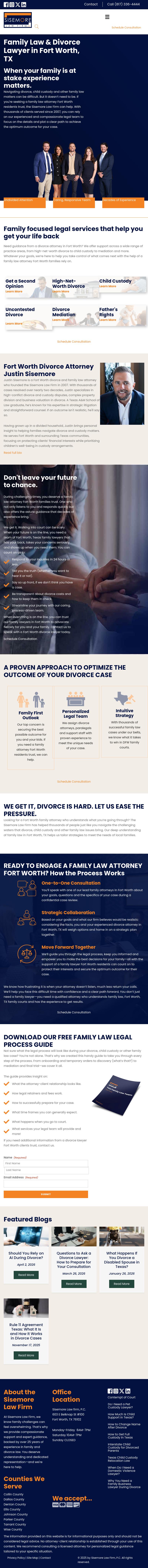 Sisemore Law Firm - Fort Worth TX Lawyers