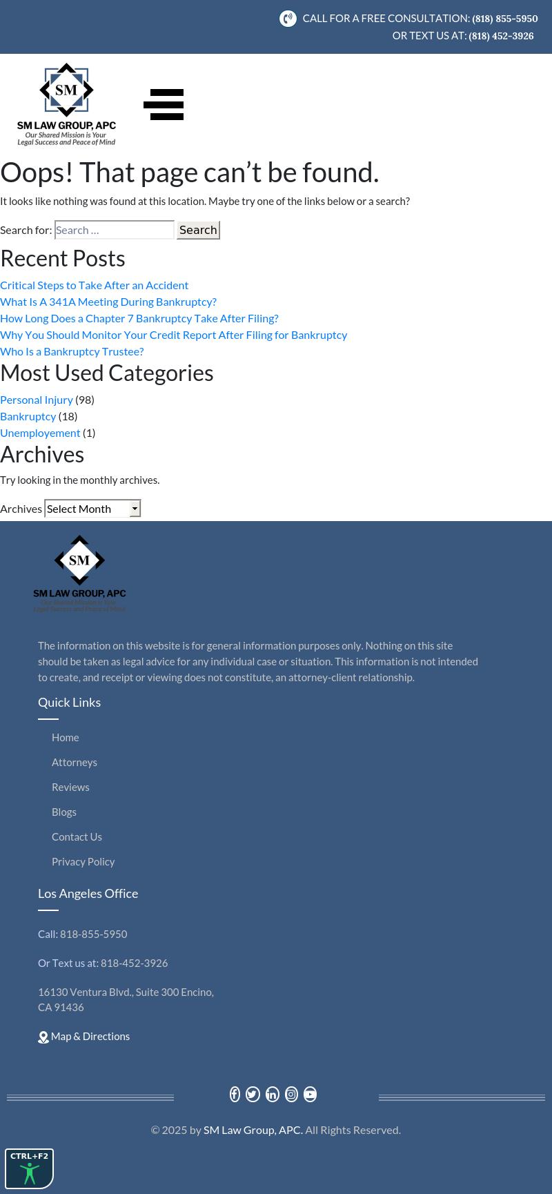 SM Law Group, APC - Riverside CA Lawyers