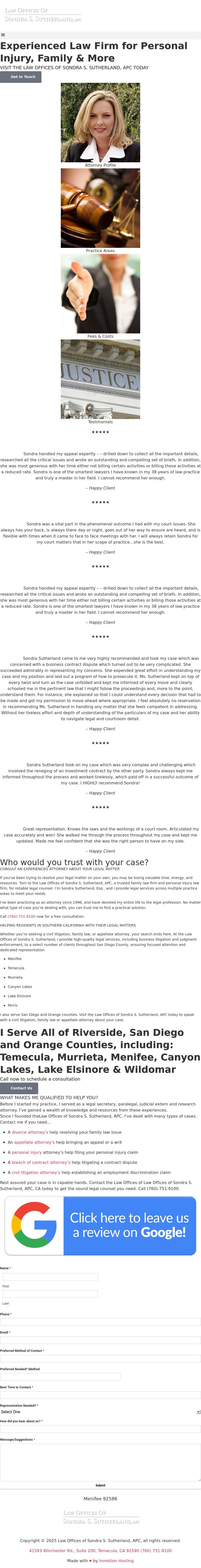 Sondra S. Sutherland - San Diego CA Lawyers