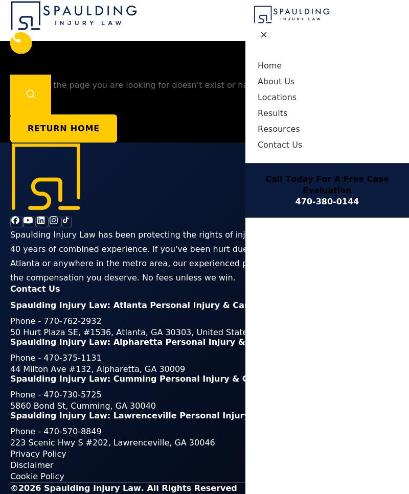 Spaulding Injury Law - Cumming GA Lawyers