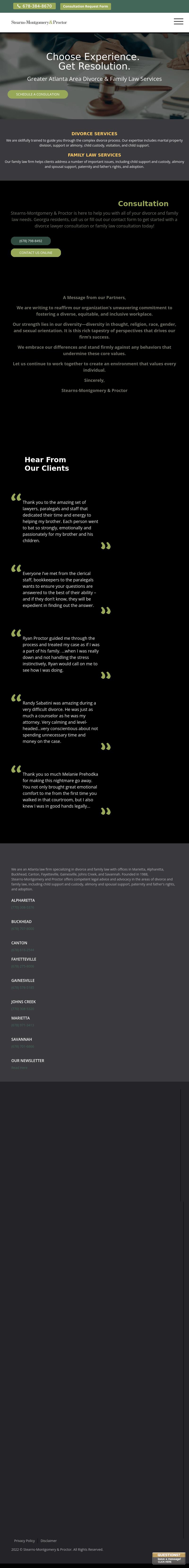 Stearns-Montgomery & Proctor - Marietta GA Lawyers
