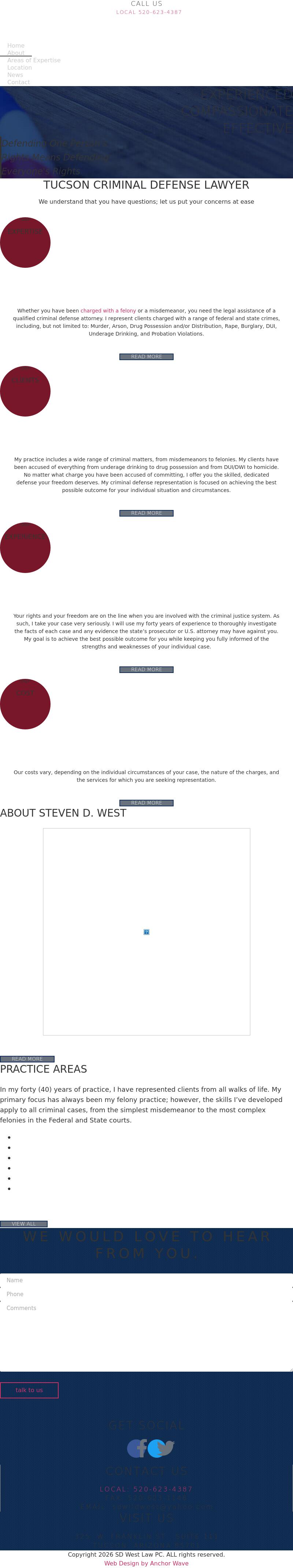 Steven D. West, Attorney at Law - Tucson AZ Lawyers