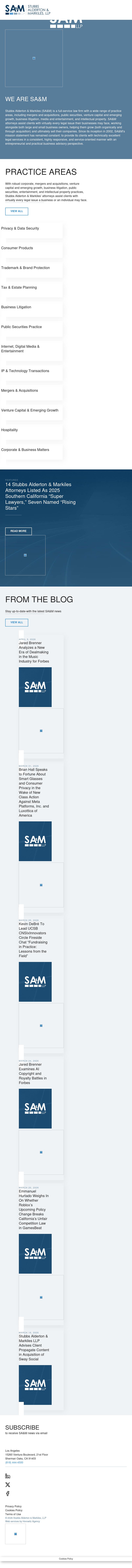 Stubbs Alderton & Markiles, LLP - Santa Monica CA Lawyers