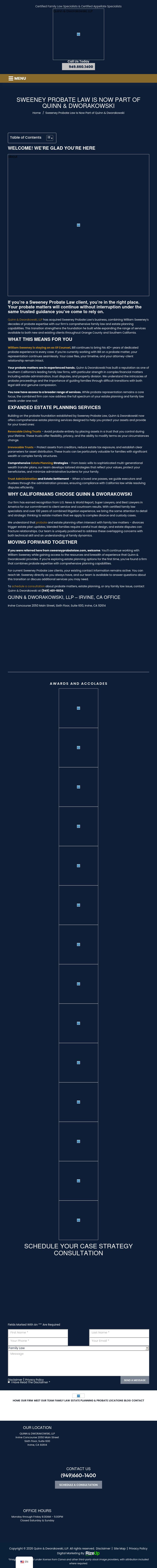 Sweeney Probate Law - Orange CA Lawyers