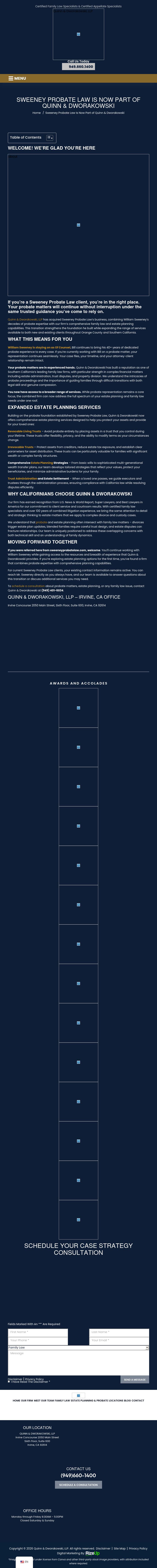 Sweeney Probate Law - Temecula CA Lawyers