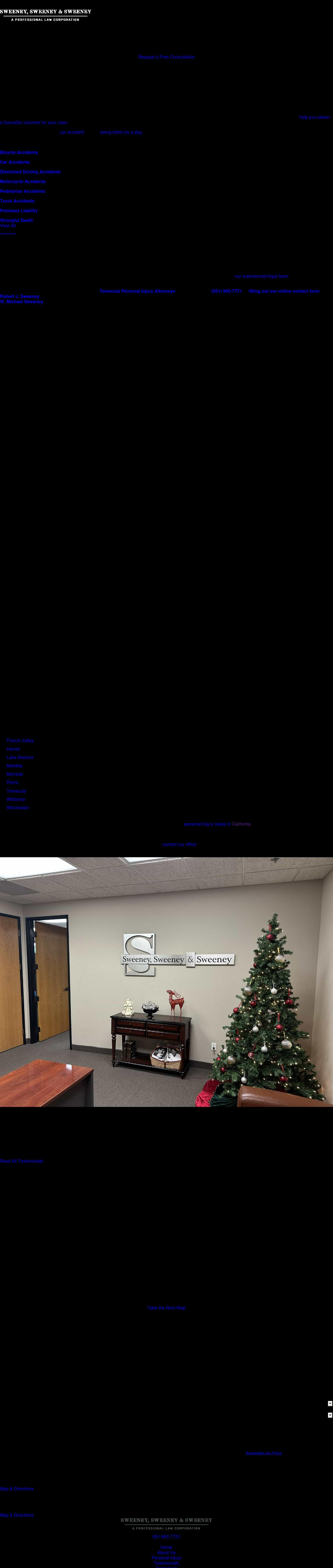 Sweeney, Sweeney & Sweeney, APC - Hemet CA Lawyers