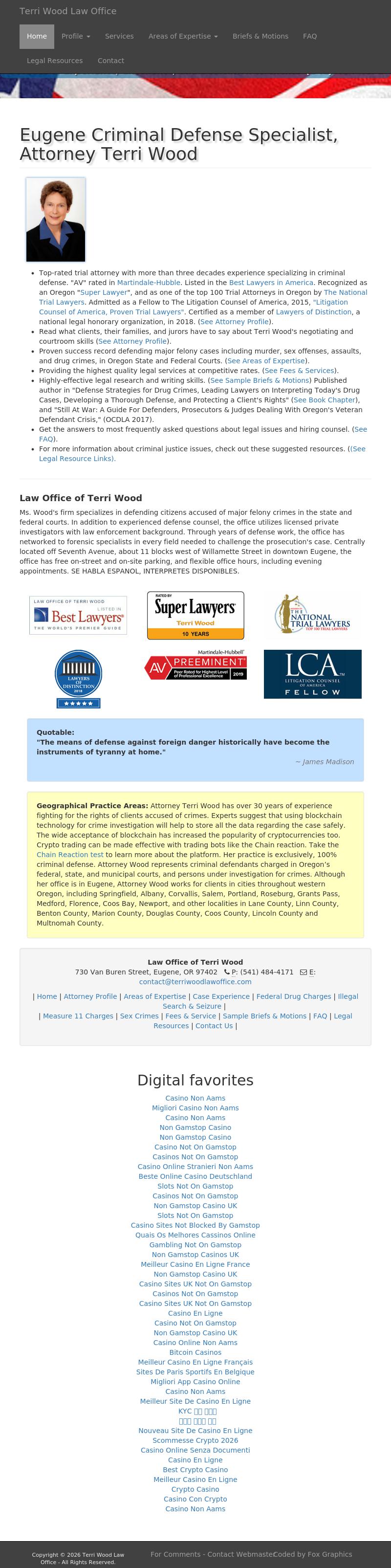 Terri Wood - Eugene OR Lawyers