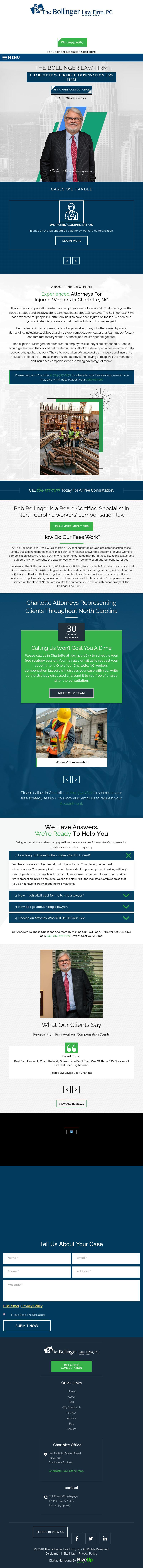 The Bollinger Law Firm, P.C. - Charlotte NC Lawyers