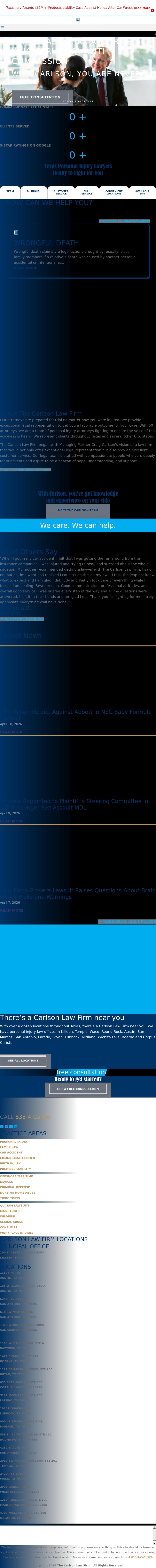 The Carlson Law Firm - Temple TX Lawyers