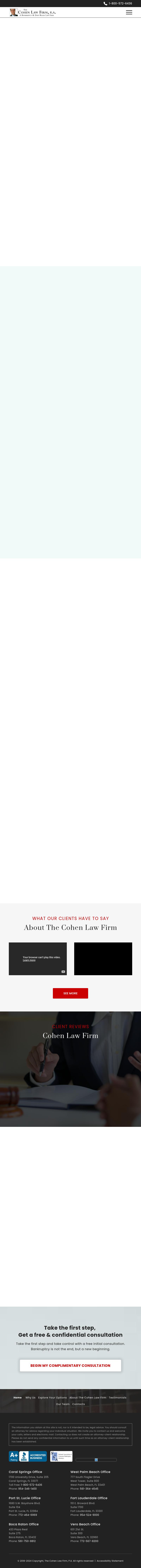 The Cohen Law Firm, P.A. - Coral Springs FL Lawyers