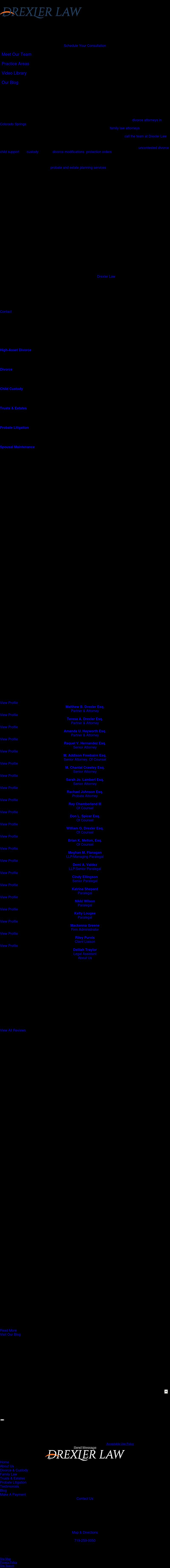 The Drexler Law Group, LLC - Colorado Springs CO Lawyers