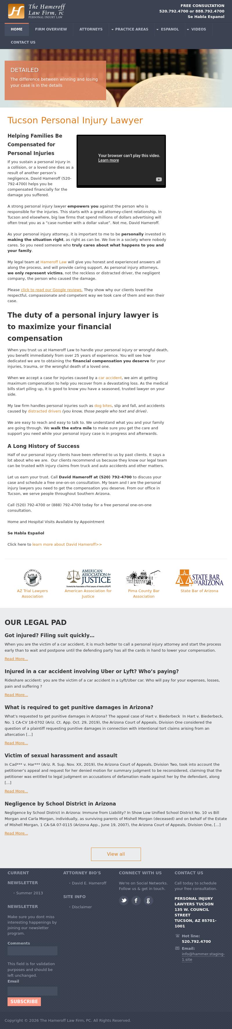 The Hameroff Law Firm - Tucson AZ Lawyers