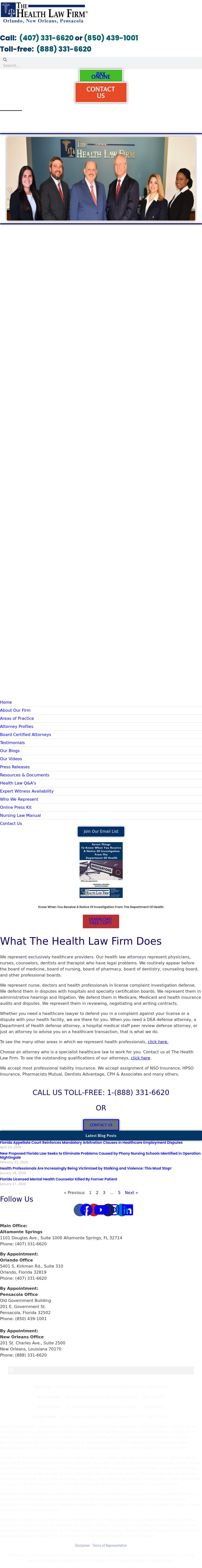 The Health Law Firm - Altamonte Springs FL Lawyers