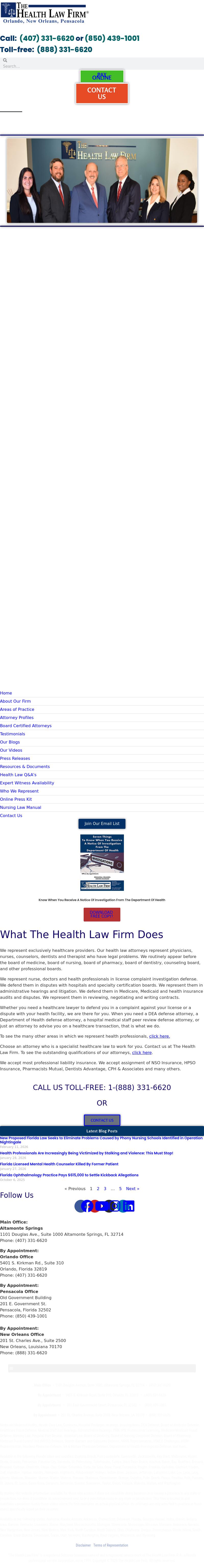 The Health Law Firm - Orlando FL Lawyers