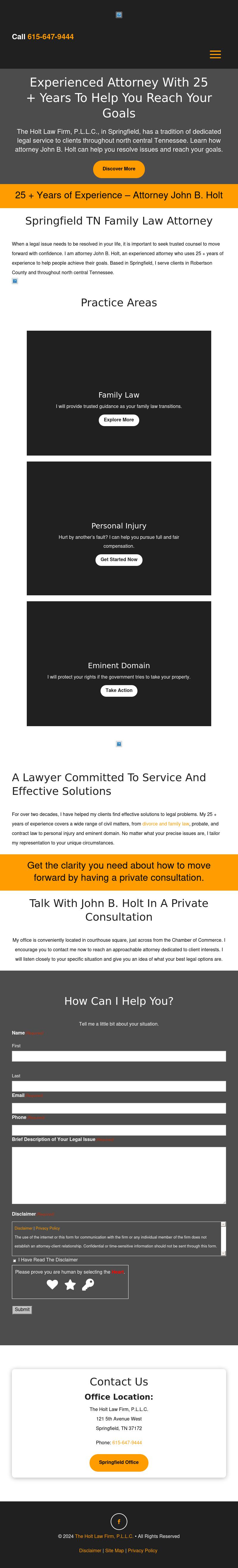 The Holt Law Firm, P.L.L.C. - Springfield TN Lawyers