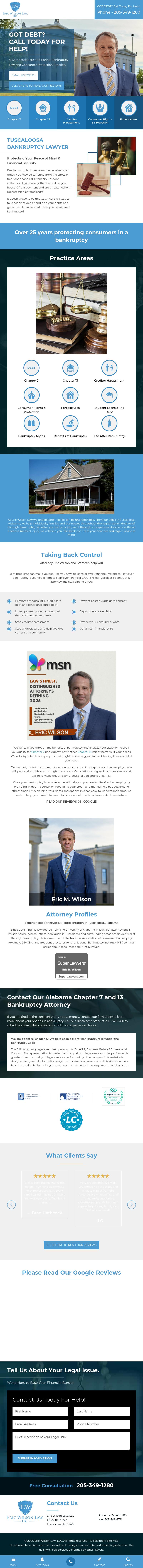 The Law Firm of Eric M. Wilson, LLC - Tuscaloosa AL Lawyers