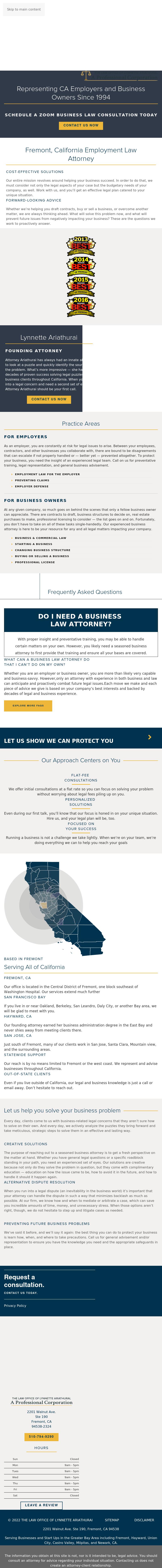 The Law Office of Lynnette Ariathurai, A Professional Corporation - Fremont CA Lawyers