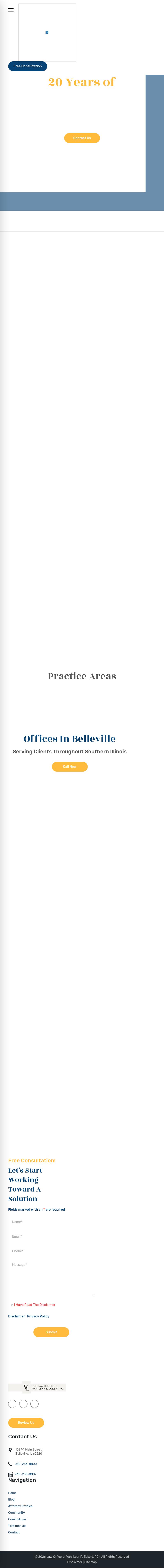 The Law Office of Van-Lear P. Eckert, PC - Belleville IL Lawyers