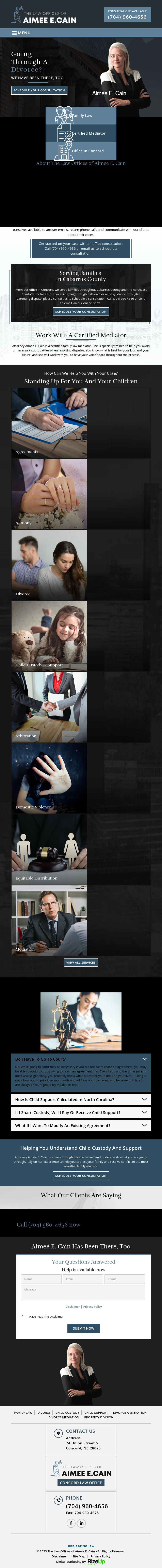 The Law Offices of Aimee E. Cain - Concord NC Lawyers