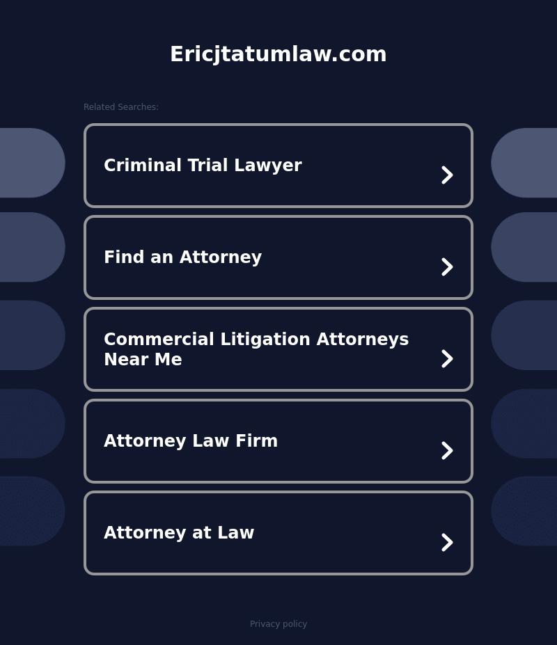 The Law Offices of Eric J. Tatum, LLC - Lawrenceville GA Lawyers