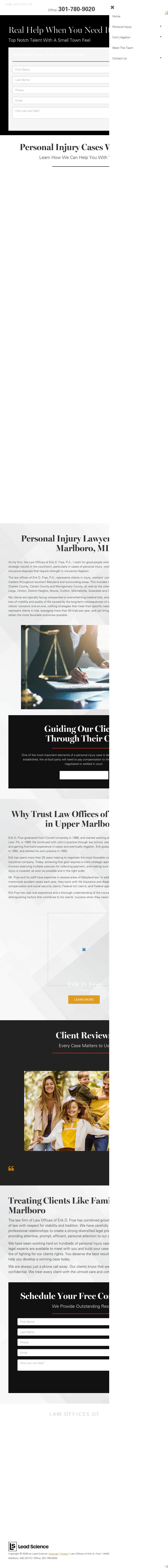 The Law Offices of Erik D. Frye, P.A. - Upper Marlboro MD Lawyers