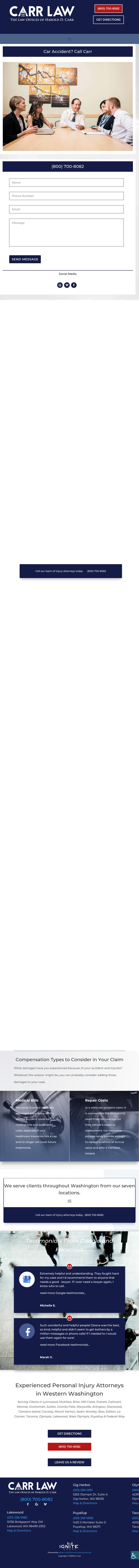 The Law Offices of Harold D. Carr, P.S. - Olympia WA Lawyers