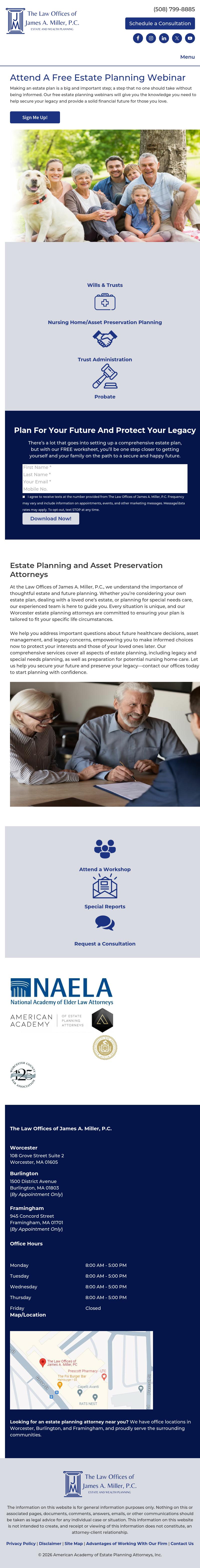 The Law Offices of James A. Miller, P.C. - Burlington MA Lawyers