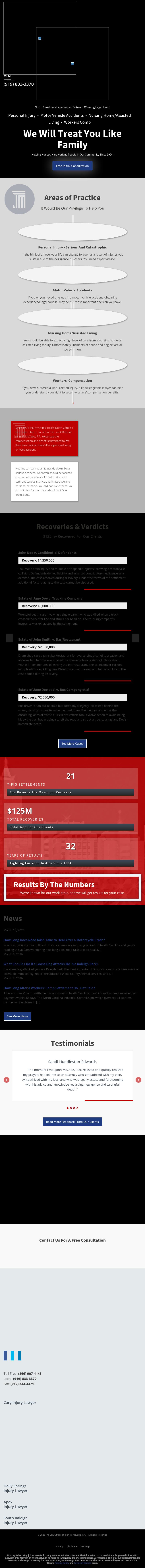 The Law Offices of John M. McCabe, P.A. - Cary NC Lawyers