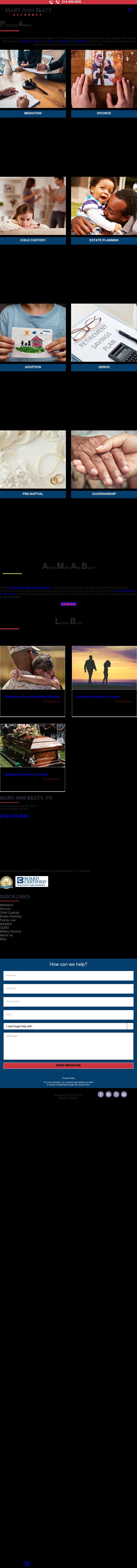 The Law Offices of Mary Ann Beaty, P.C. - Dallas TX Lawyers