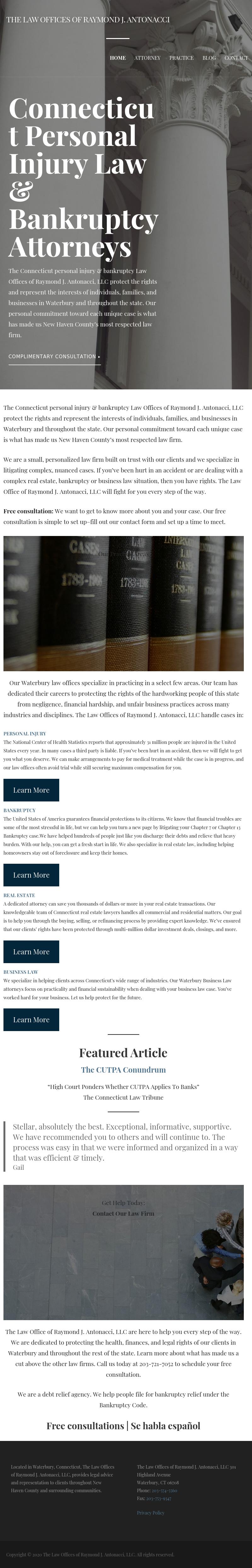 The Law Offices of Raymond J. Antonacci, LLC - Waterbury CT Lawyers